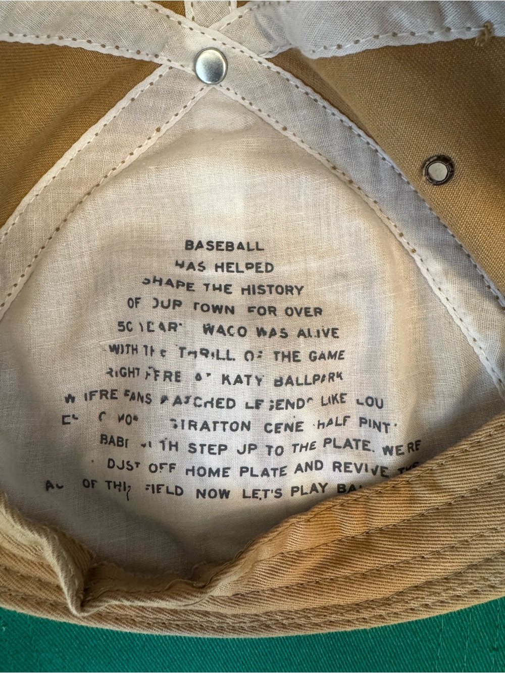 Joanna Gaines Silos Embroidered Baseball Cap in Tan - Picture 3 of 7